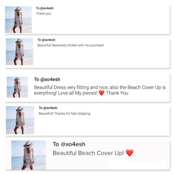 Crochet Beach Cover Up Deep V Neck Dress - Picture 9 of 16